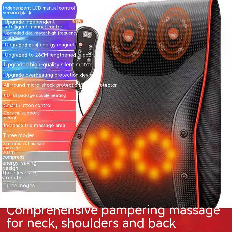 Waist Massager Cervical Back Leg Kneading Pillow Whole Body Electric Massage Mat