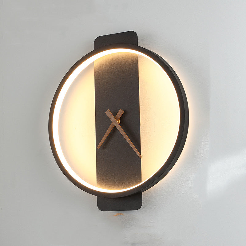 Nordic Wall Clock Modeling Lamp