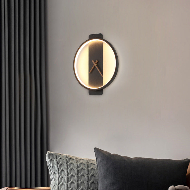 Nordic Wall Clock Modeling Lamp