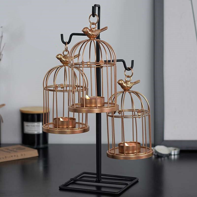 Wrought Iron Candlestick Ornaments