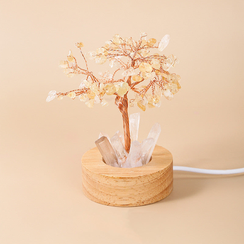 Art Lamp Home Creative Crystal Tree Decoration