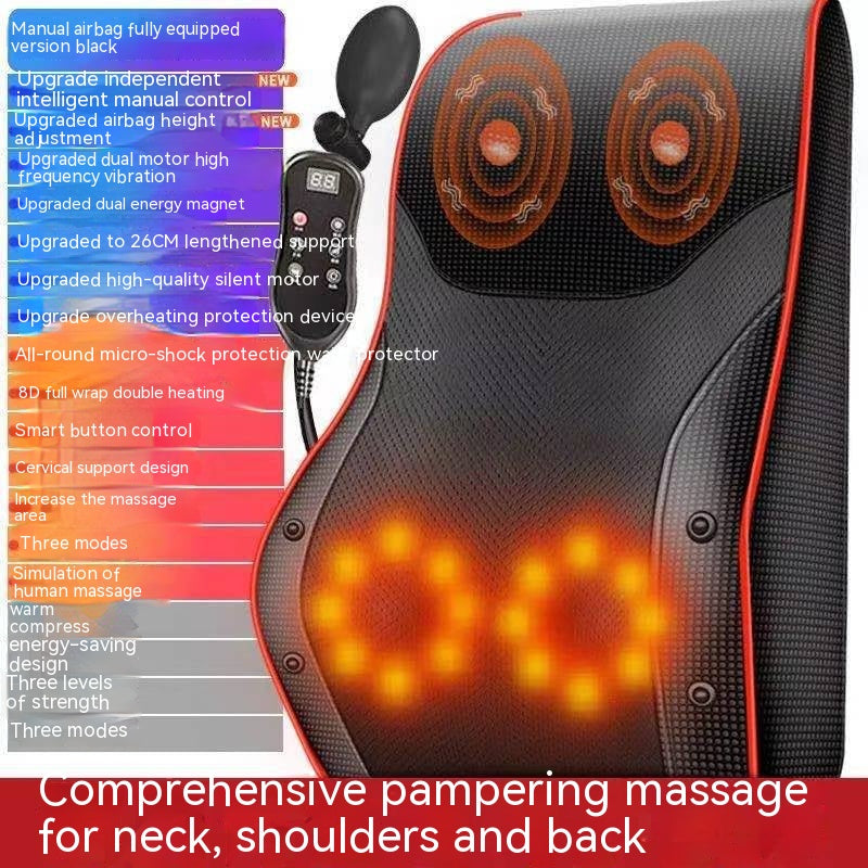 Waist Massager Cervical Back Leg Kneading Pillow Whole Body Electric Massage Mat