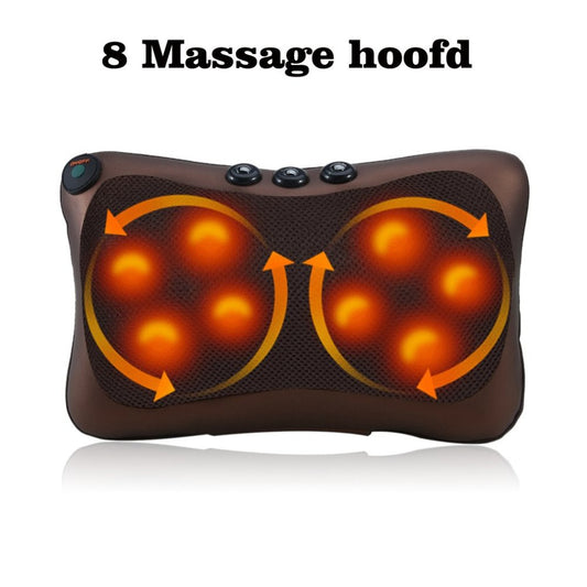 Car home dual-use magnet cervical massager neck waist leg shoulder back multi-function massage pillow