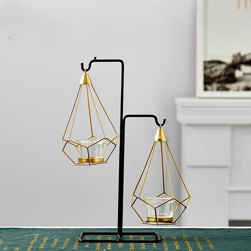 Wrought Iron Candlestick Ornaments