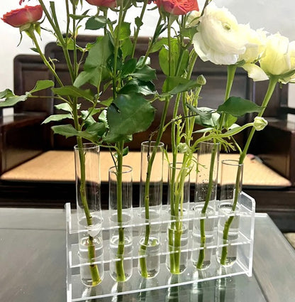 Test Tube Clear Glass Vase