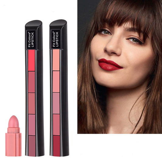 Matte 5-color Lipstick Set