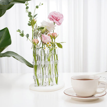 Test Tube Clear Glass Vase