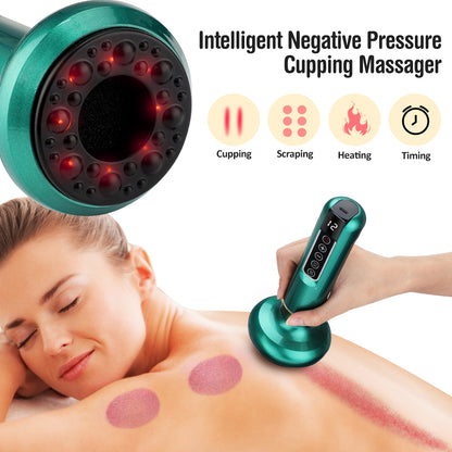 Electric Vacuum Cupping Massager For Body Anti-Cellulite Suction Cup With Essential Oil