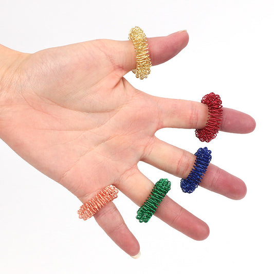 Finger Massager Spring Finger Ring Massage Spring Mini Finger Massage Ring Spot Batch